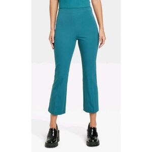 A New Day Cropped Kick Flare Pull on pants Teal